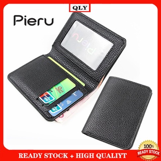 Simple Ultra-thin Multi-function Small Wallet Soft PU Leather Mini Coin Wallet Card Holder #0