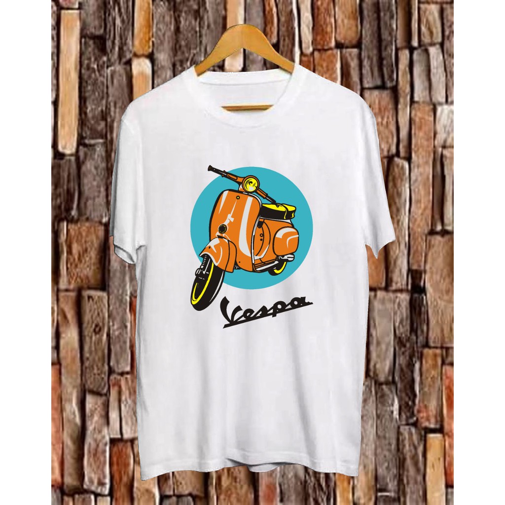 New Distro T Shirt Screen Printing T Shirt Kalsik Motorcycle T Shirt Contemporary T Shirt Vespa T Shirt Full Cotton Shopee Singapore