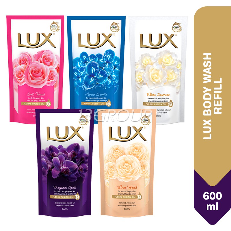 LUX Body Wash Refill, 600ml Shopee Singapore