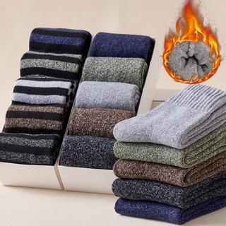 KAFU D652 Winter Plus Thick Warm Fur Socks Floor Stocking Wire Towel Cotton Socks