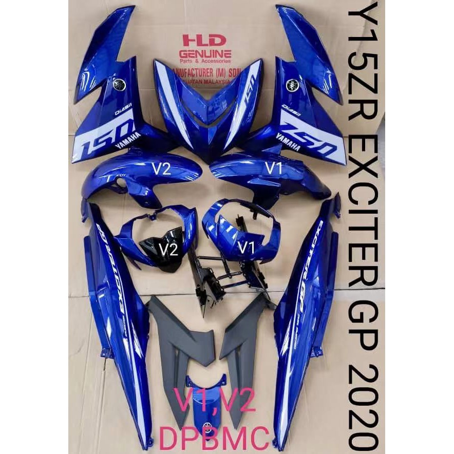 Shop Malaysia Coverset Cover Set Body Set Hld Y15zr Y15 V1 V2 Excitergp Exciter Gp 2020 Sticker Tanam Airbrush Shopee Singapore