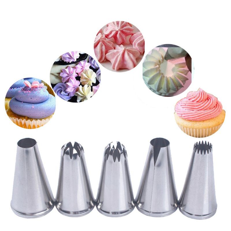 Baking Tools  Accessories Decorating Tools 6 Pcs Cake Piping Nozzles Tips  Kit,Stainless Steel Piping Tips Large Cake Decorating Tools,Use for Baking  DIY Cookie,Cream Cupcake Decorating anilsiriti.in