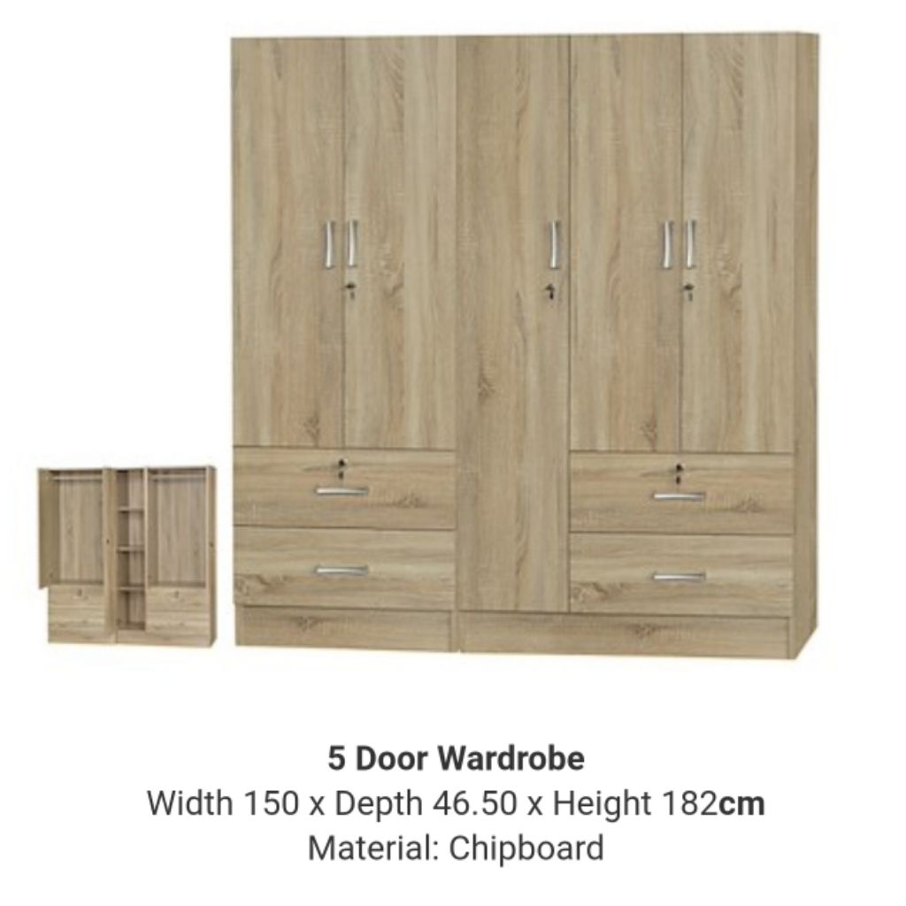 5 Door Wardrobe Shopee Singapore