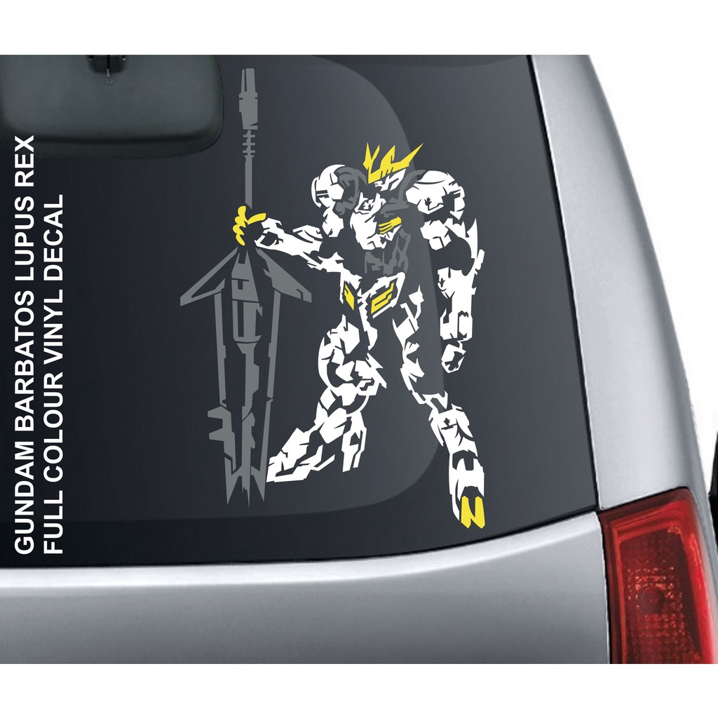 Any Smooth Surface Such As Windows Bumpers by H.J Design Zeon Logo Gundam Vinyl Decal Sticker for Car Automobile Window Wall Laptop Notebook Etc... White 7