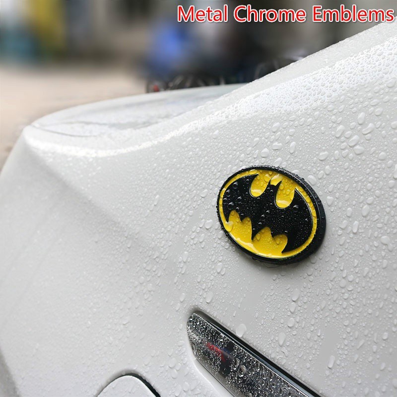 1PC 3D Batman Logo Emblem Stickers Auto Car Emblem Badge Sticker Car  Styling Accessories | Shopee Singapore