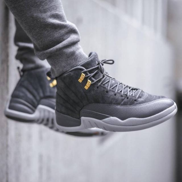 gray jordan retro 12