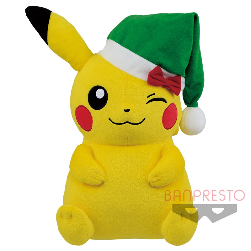 christmas pikachu plush