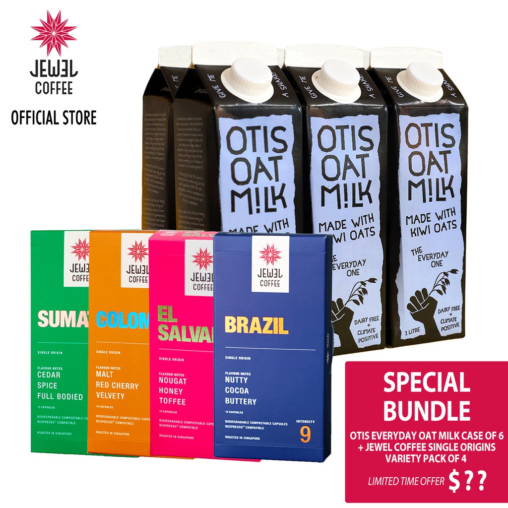[BOTW DEAL] OTIS Everyday Oat Milk 6x 1L+ Jewel Coffee Specialty Coffee