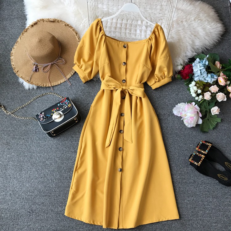 button down dress shopee