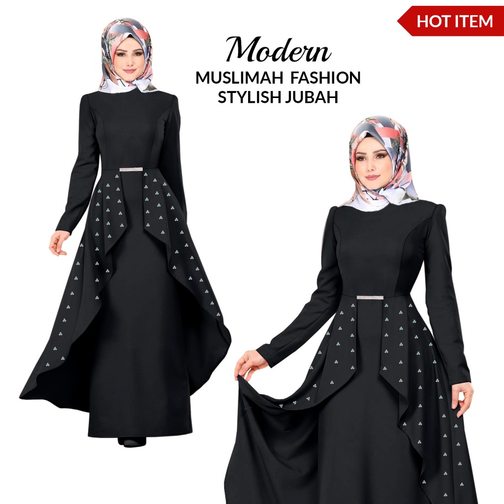 Shop Malaysia Modern Trendy Fashion Stylish Jubah Muslimah By Km Fashion Hot Item 2 Shopee Singapore