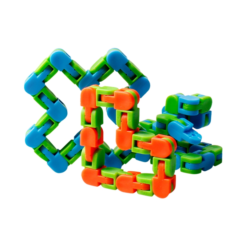 (Ready Stock) Toys Colorful Puzzle Sensory Tracks Snap and Click Fidget Toys Kids Fidget Toys Stress Relief Rotate and Shape 24bit Wacky – >>> top1shop >>> shopee.sg