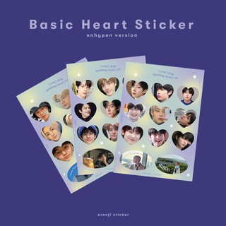 Enhypen heart basic sticker | Orange sticker | Shopee Singapore