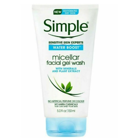 simple face micellar facial gel wash