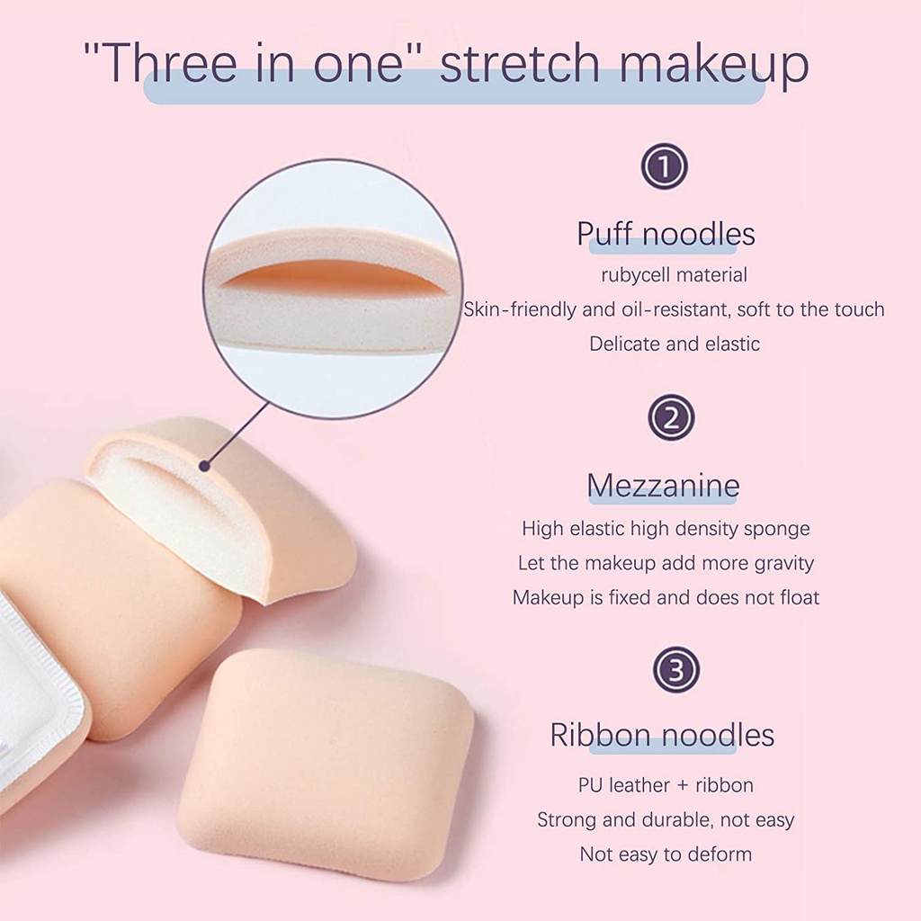 100 Points Marshmallow Air Cushion Powder Puff Wet And Dry Dual-use Super  Soft Docile Sponge Puff Foundation Liquid Does Not Accumulate Powder Fruugo  BH | 100 Points Marshmallow Air Cushion Powder Puff