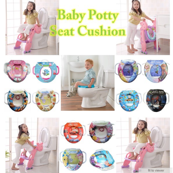 Cartoon Training Cushion Seat Potty Soft Seat Frozen Mickey Peppa