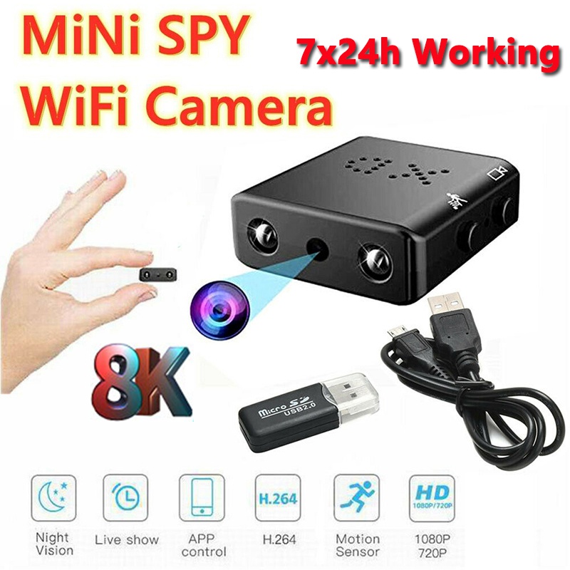 32GB Wireless micro Night Vision MINI WIFI IR spy nanny camera Record security 
