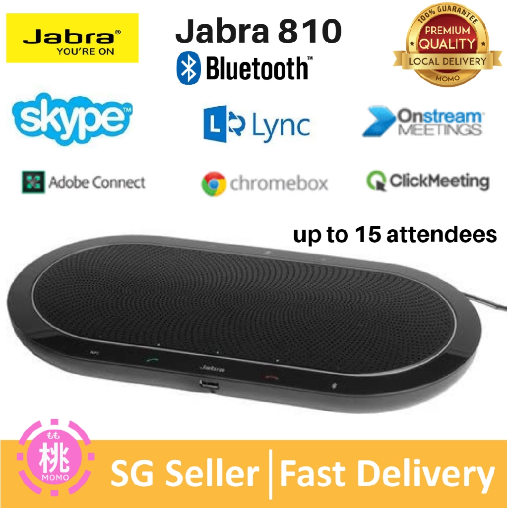 Jabra Speak 810 Conference Room Speakerphone | Bluetooth, USB, NFC, 3 ...