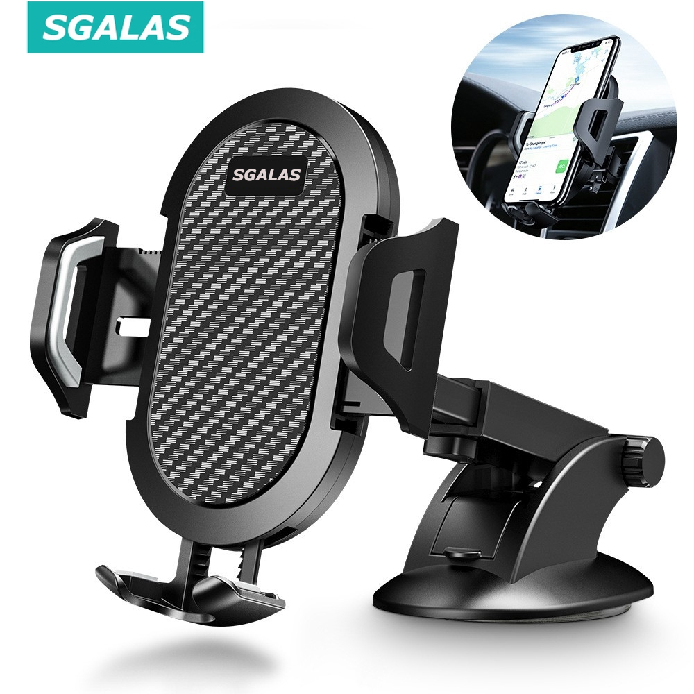 SGALAS Car Phone Holder Dashboard Handphone Mount 360 Rotating Air Vent