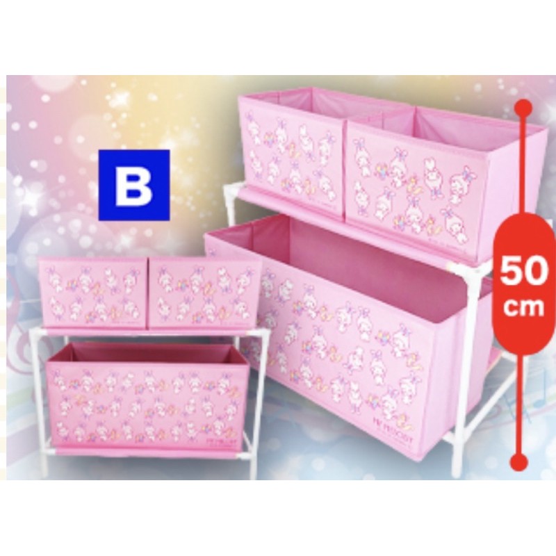 Sanrio Melody/Hello Kitty storage box (Japan Import