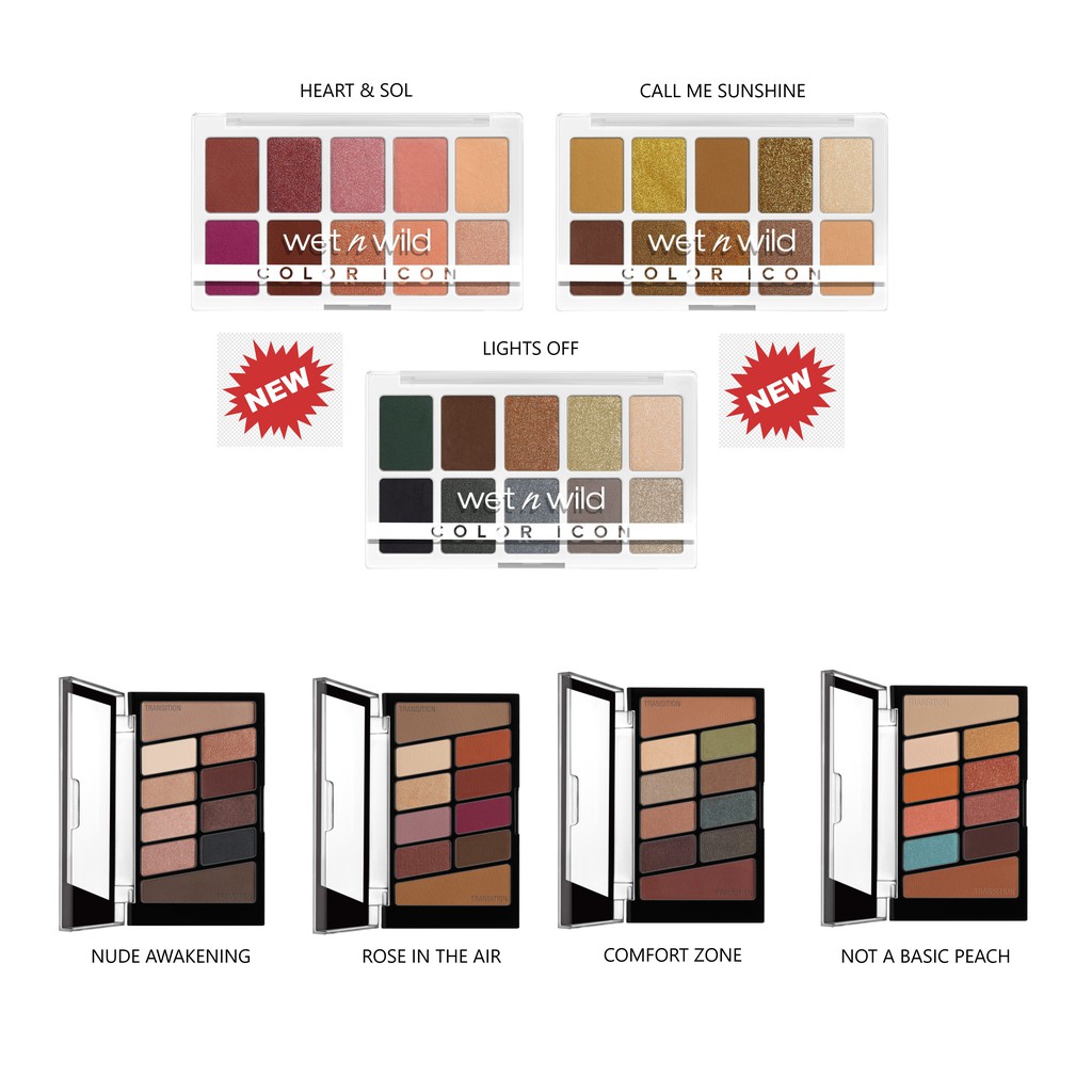 Shop Malaysia Cotd Wet N Wild Color Icon Eyeshadow 10 Pan Palette Shopee Singapore