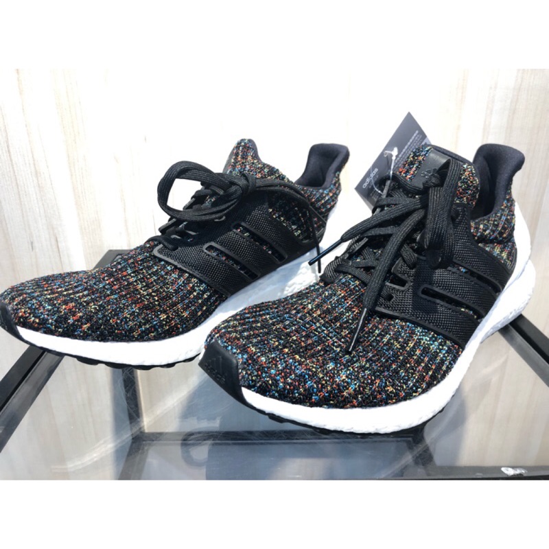 adidas black rainbow shoes