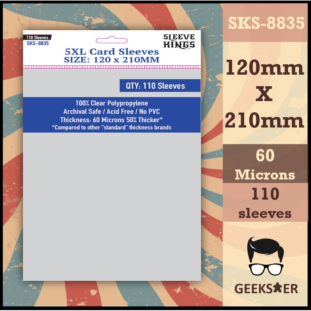 8835 Sleeve Kings 5xl 120 X 210mm Shopee Singapore