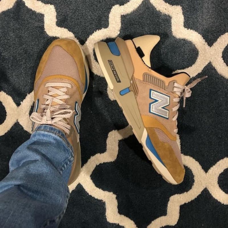 new balance 997s fusion kith x nonnative brown beige