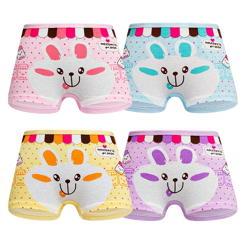 Cartoon Rabbit Underpants 4Pcs/lot Baby Boxer Kids Underwear Cotton