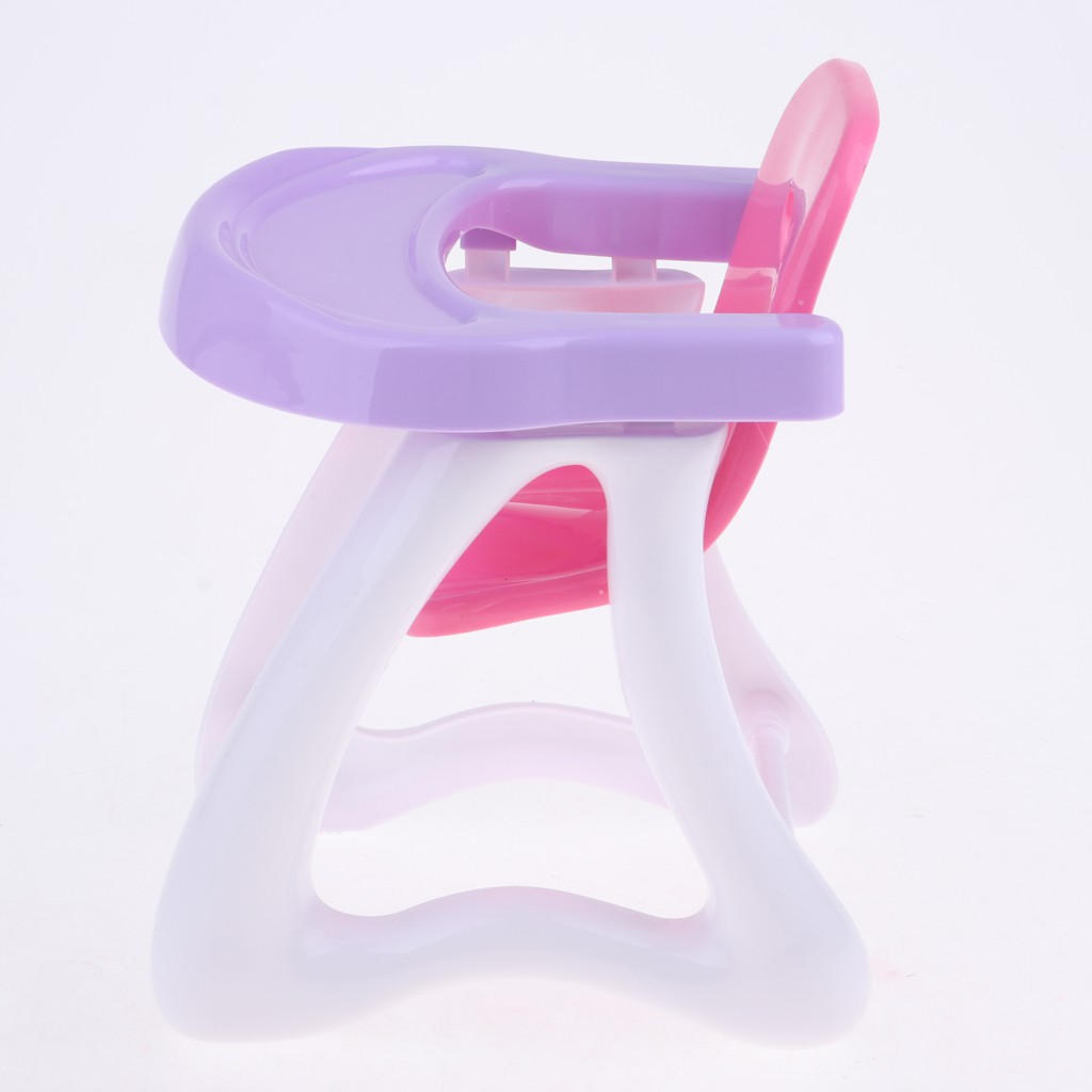 Simulation Baby High Chair ABS Furniture Toy for 8-12" Reborn Doll Accessory