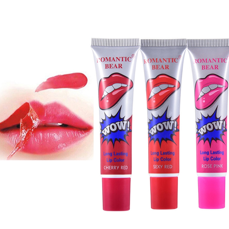 Amazing 6 Colors Peel Off Lip Gloss / Waterproof Long Lasting Liquid Makeup Lipstick