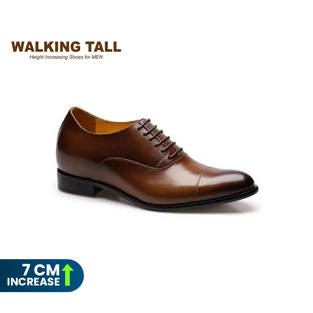 navigation Pastor Phobia Walking Tall Height increase shoes (7 cm) with Rubber OutSole - Brown  Leather Men shoes | Quality Elevator Shoes X92H38 | Shopee Singapore