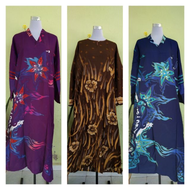 Shop Malaysia Long Sleeve Batik Shirt Coton Batik Nightgown Ready Stock Shopee Singapore