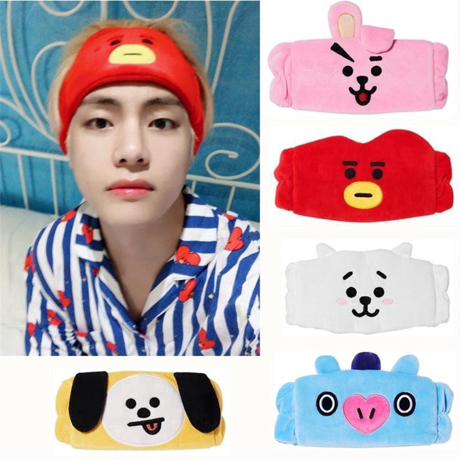 Kpop BTS Hair Band Wash Makeup Cleansing Headband TATA CHIMMY COOKY