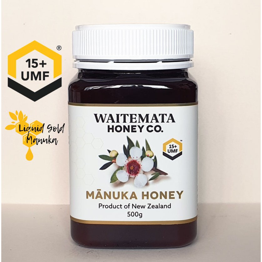Waitemata Premium Manuka Honey UMF 15+, 500g, BB Date MAR 2026, New