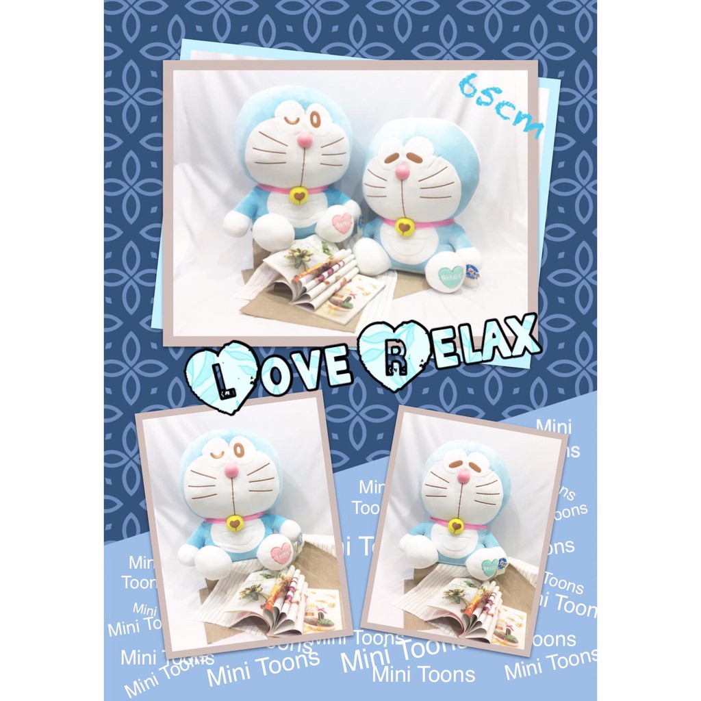 Doraemon 65cm Soft Toy Genuine Character Plush Toy Blue Robot Cat Good  Quality Bedroom Cartoon Gift | Shopee Singapore