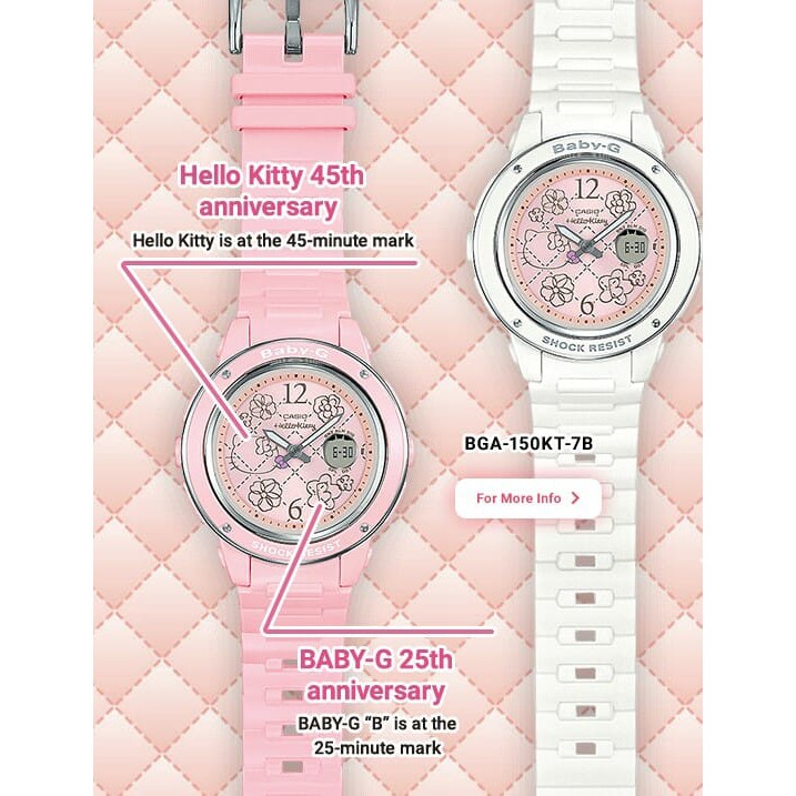 baby g hello kitty 45th anniversary