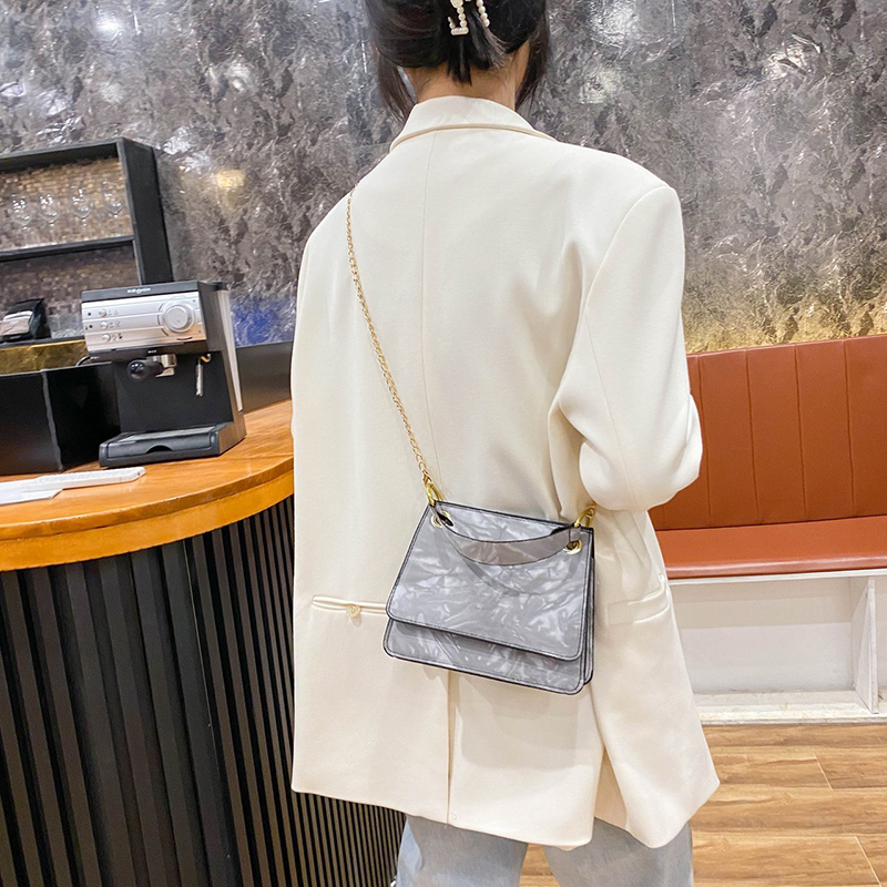 New PU Leather Single Shoulder Bag Japanese and Korean Style Tide Pure Color Saddle Mobile Phone Bag