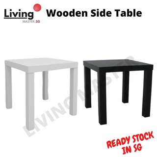 (READY STOCK) Multipurpose Wooden Square Table, Side Coffee Table, Modern Design 45cm X 45cm #0