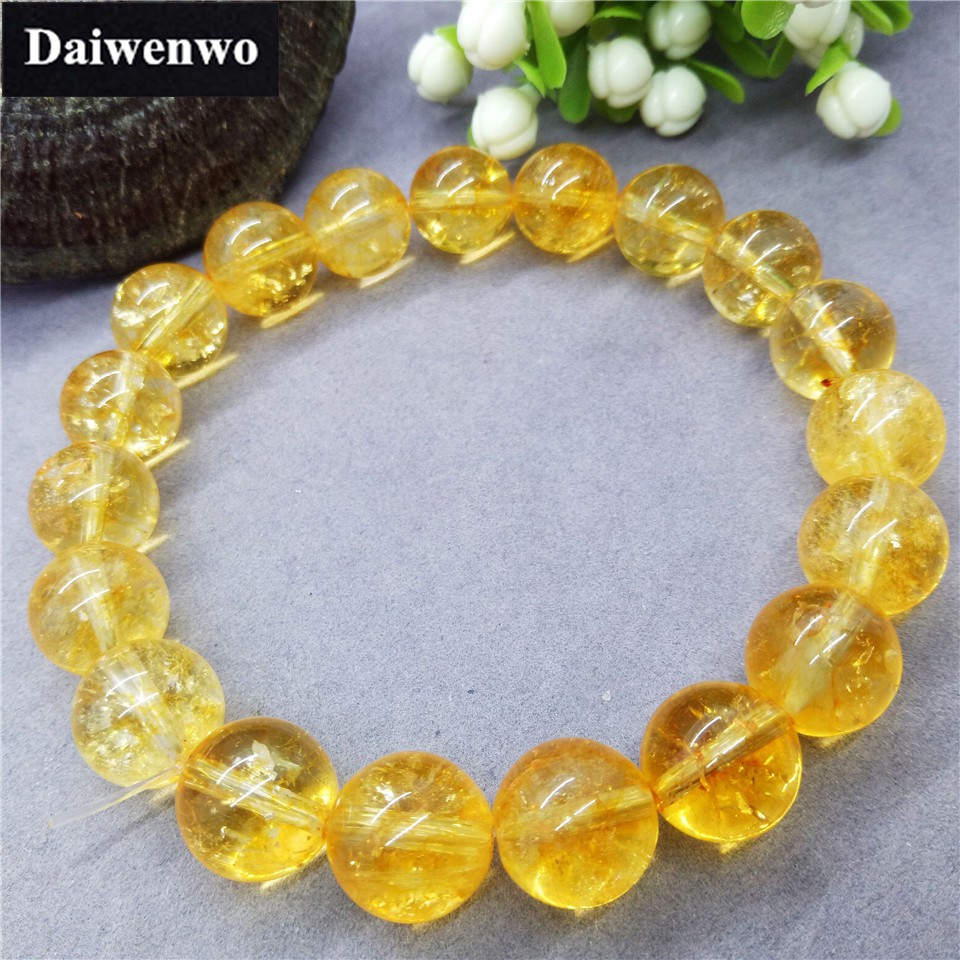 citrine crystal bracelet