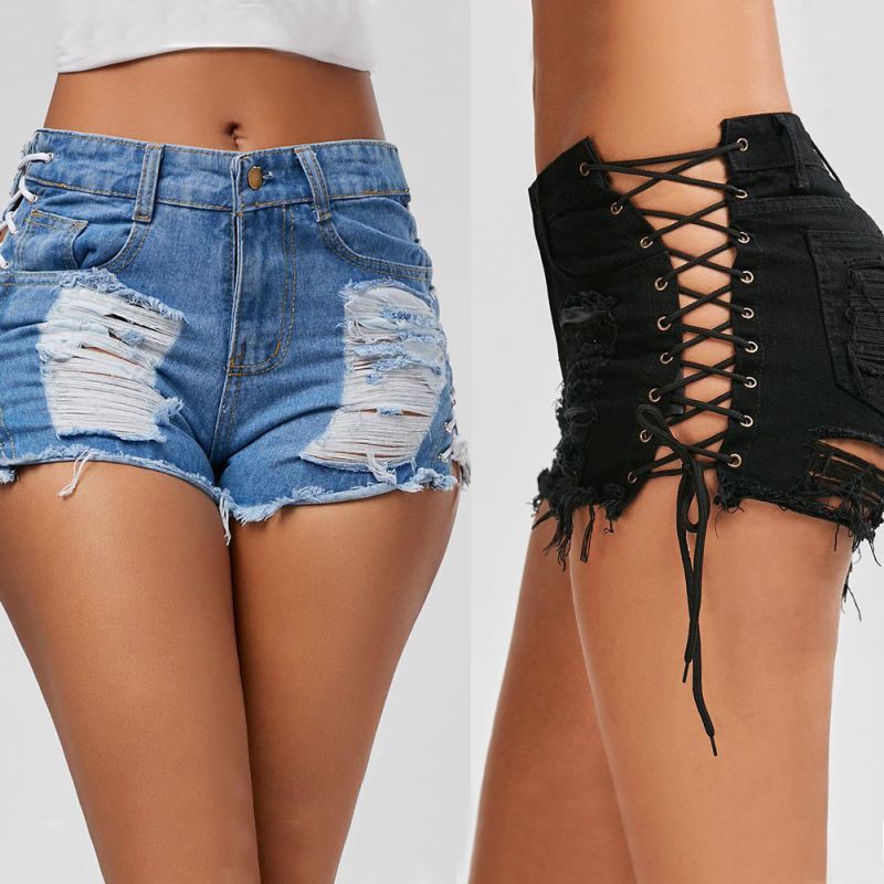 tassel shorts denim