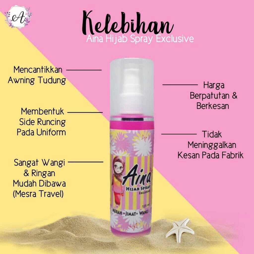 Aina Hijab Original Spray 125ml 1 Bottle Shopee Singapore