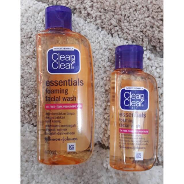 clean and clear facial foam