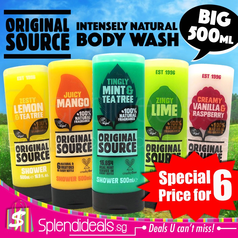 [SPECIAL PRICE 500ML] ORIGINAL SOURCE Shower Gel / Shower Milk / Scrub