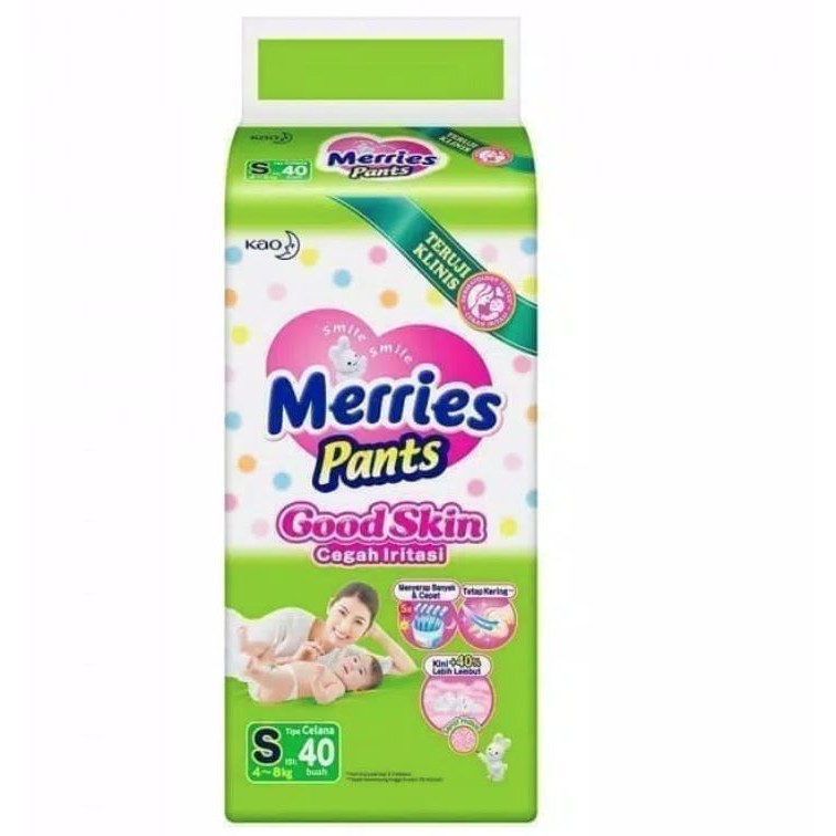 Merries good skin diaper pants S 40 pieces Shopee Singapore
