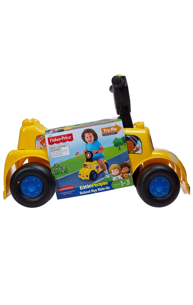 school bus riding toy