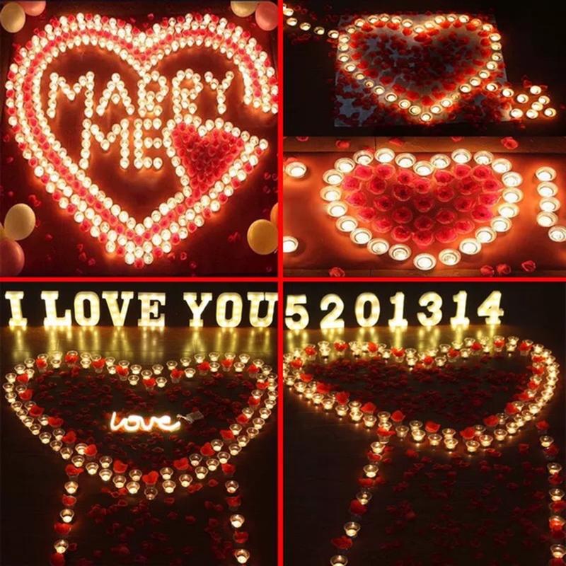 24pcs Flameless LED Tealight Tea Candles Wedding Light Romantic Candles Lights #8
