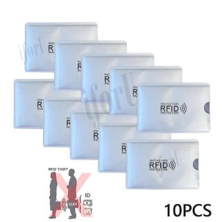 10pcs Anti-Scan NFC Card Sleeve Credit Card RFID Protector Anti-magnetic Card Holder