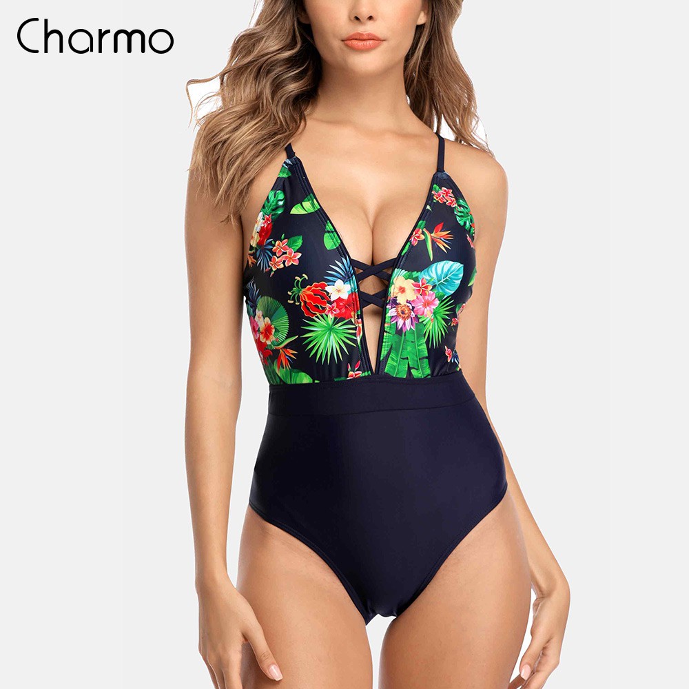 deep v monokini