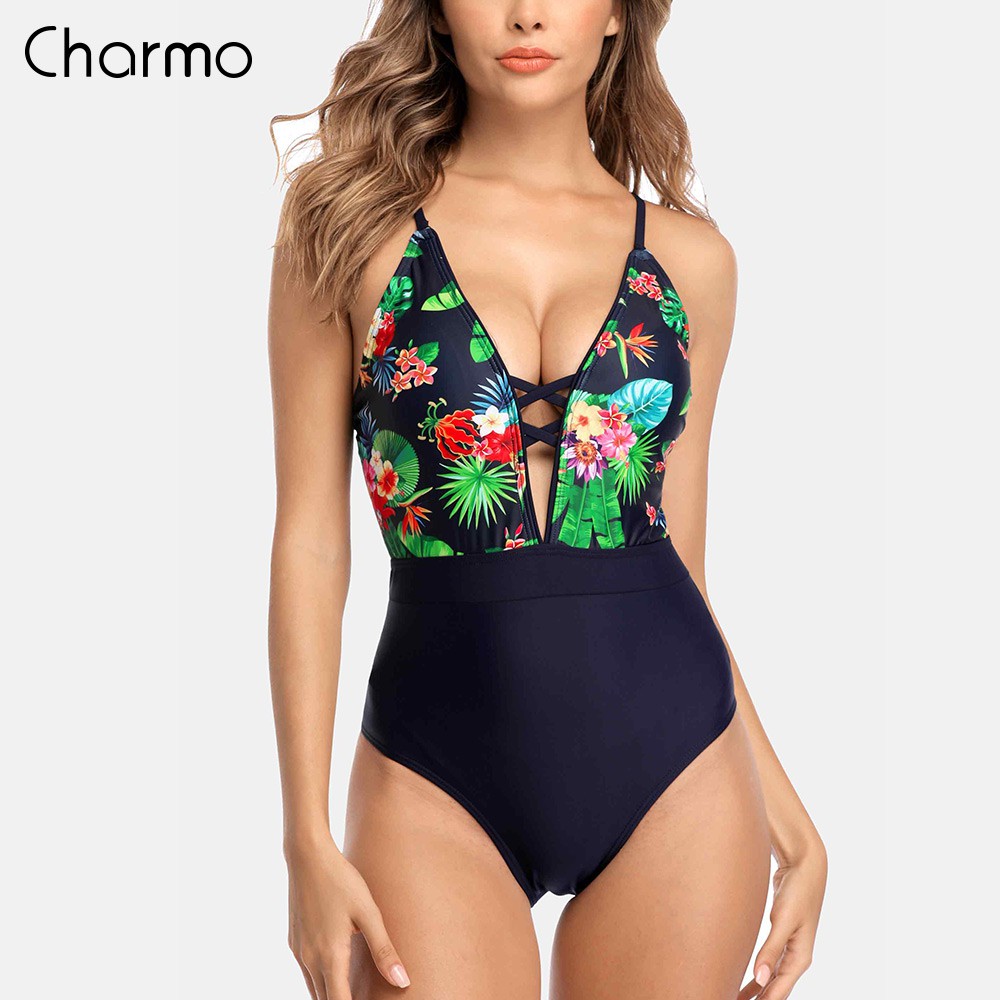 deep v monokini