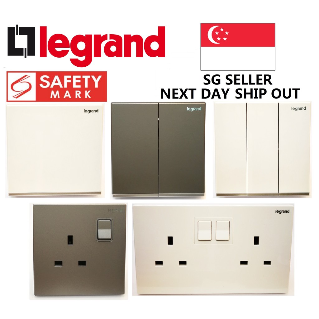 Legrand Galion Switch and Socket, Safety Mark Approved | Shopee Singapore